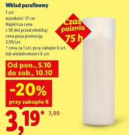 Lidl Wkład parafinowy oferta