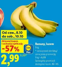 Lidl Banany, luzem oferta