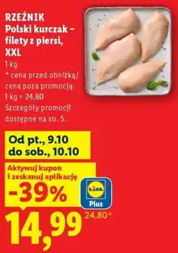 Lidl Rzeźnik Polski kurczak - filety z piersi, XXL oferta