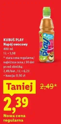 Lidl Napój owocowy Kubuś Play oferta