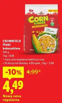 Lidl Crownfield Płatki kukurydziane oferta