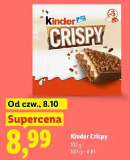 Lidl Kinder Crispy oferta