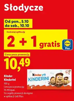 Lidl Kinder Kinderini oferta