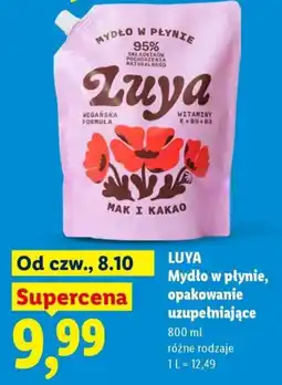 Lidl Mydło w płynie Luya oferta
