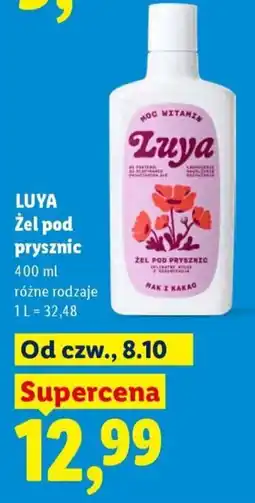 Lidl Żel pod prysznic Luya oferta
