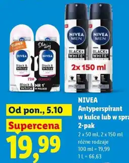 Lidl NIVEA Antyperspirant oferta