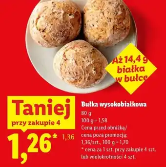 Lidl Bułka wysokobiałkowa oferta