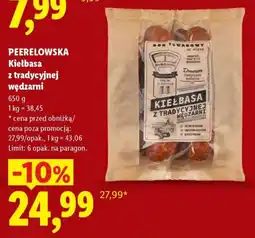 Lidl Kiełbasa z tradycyjnej wędzarni oferta
