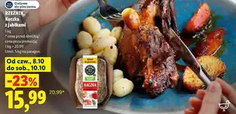 Lidl Rzeźnik Kaczka z jabłkami oferta