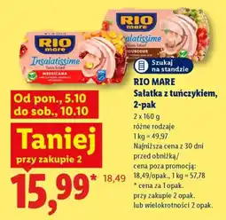 Lidl RIO MARE Sałatka z tuńczykiem oferta