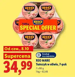 Lidl RIO MARE Tuńczyk w oliwie oferta