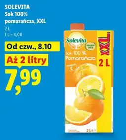 Lidl Solevita Sok 100% pomarańcza, XXL oferta