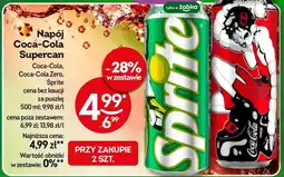 Żabka Napój Coca-Cola Supercan oferta