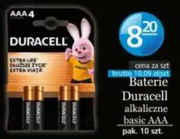 Specjał Baterie duracell alkaliczne basic aaa oferta
