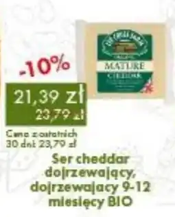 Organic Farma Zdrowia Ser cheddar dojrzewający, dojrzewający 9-12 miesięcy BIO oferta