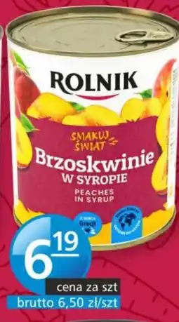Specjał Brzoskwinie w syropie ROLNIK oferta