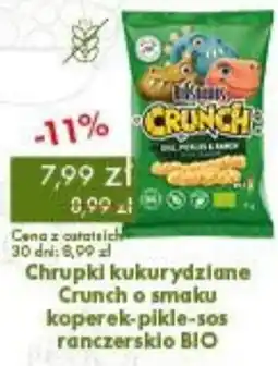 Organic Farma Zdrowia Chrupki kukurydziane Crunch o smaku koperek-pikle-sos ranczersko BIO oferta