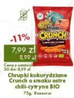 Organic Farma Zdrowia Chrupki kukurydziane Crunch o smaku ostre chili-cytryna BIO oferta