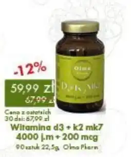 Organic Farma Zdrowia Witamina d3 + k2 mk7 oferta