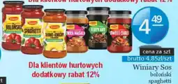 Specjał Winiary Sos boloński spaghetti oferta