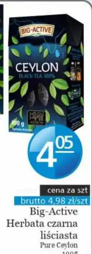 Specjał Big-Active Herbata czarna liściasta Pure Ceylon oferta