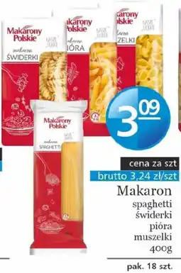 Specjał Makaron Polskie spaghetti świderki pióra muszleki oferta