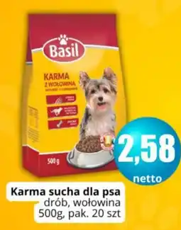 Specjał Karma sucha dla psa Basil drób, wołowina oferta