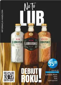 Specjał Lubuski Rum white dark gold spiced oferta