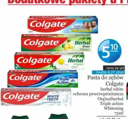 Specjał Pasta do zębów Colgate herbal white oferta