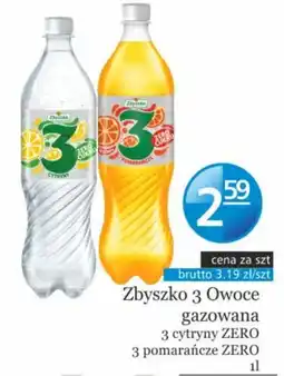 Specjał Zbyszko 3 Owoce gazowana 3 cytryny ZERO 3 pomarańcze ZERO oferta