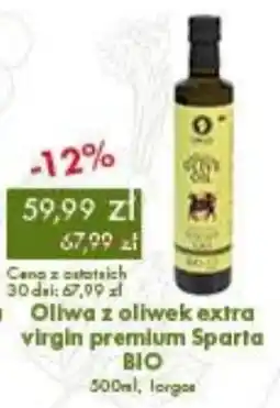 Organic Farma Zdrowia Oliwa z oliwek extra virgin premium Sparta BIO oferta