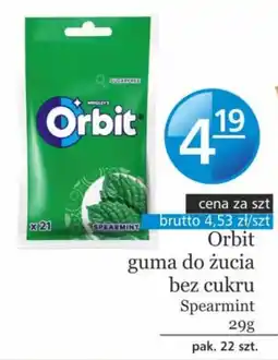 Specjał Orbit guma do żucia bez cukru Spearmint oferta