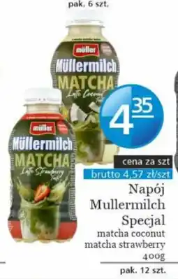 Specjał Napój Mullermilch Specjal matcha coconut matcha strawberry oferta