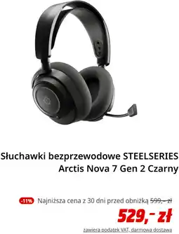 Media Markt Słuchawki bezprzewodowe STEELSERIES Arctis Nova 7 Gen 2 Czarny oferta