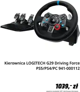 Media Markt Kierownica LOGITECH G29 Driving Force PS5/PS4/PC 941-000112 oferta