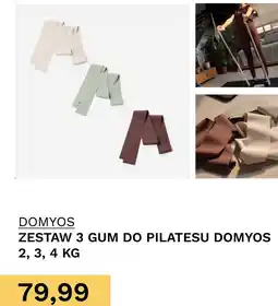 Decathlon Zestaw 3 gum do pilatesu Domyos 2, 3 oferta