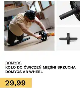 Decathlon DOMYOS Koło do ćwiczeń mięśni brzucha AB WHEEL oferta