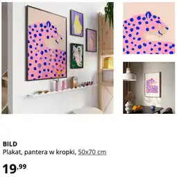 IKEA IKEA BILD Plakat, pantera w kropki, 50x70 cm oferta