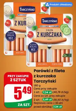 Dino Parówki z fileta z kurczaka Tarczyński oferta