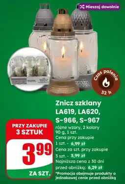 Dino Znicz szklany oferta