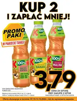 Kupiec Sok owocowo-warzywny Kubuś jabłko marchew malina oferta