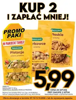 Kupiec Orzechy Bakalland pistacje prażone oferta