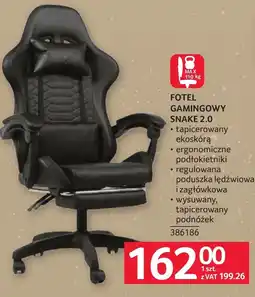 Selgros Fotel gamingowy Snake oferta