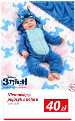 KiK Niemowlęcy pajacyk z polaru Disney Stitch oferta