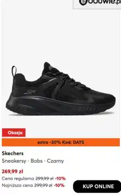 eobuwie Sneakersy Bobs czarny Skechers oferta