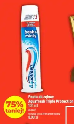 Dealz Pasta do zębów Aquafresh Triple Protection oferta
