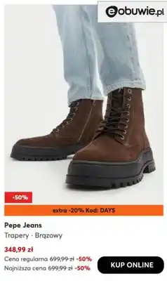 eobuwie Trapery Pepe Jeans oferta