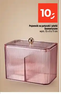 Dealz Pojemnik na patyczki i płatki kosmetyczne 13x9x11 cm oferta