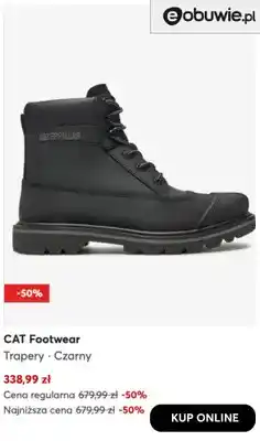 eobuwie Trapery czarne CAT Footwear oferta