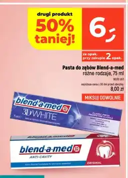 Dealz Pasta do zębów Blend-a-med 3D White Classic Fresh oferta